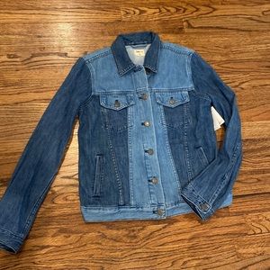 NWT Gap denim‎ jean jacket ICON light Indigo patch small
